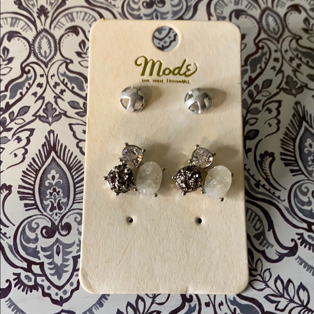 Mode Mod3 Post Earrings